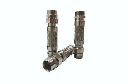 SS Flexible Braided Hose with Threaded Connections Inflex Hydraulics